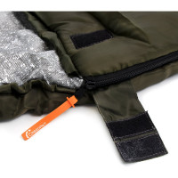 Спальный мешок с подголовником Следопыт Traveller XL, 190+35x85 см, 3-слойный, хаки PF-SB-33
