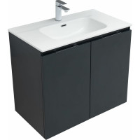 Подвесная тумба Aquanet Алвита new 80 2 двери, антрацит 00277527