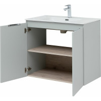 Подвесная тумба Aquanet Алвита new 80 2 двери, серый 00277528