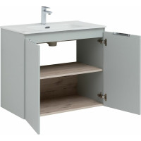 Подвесная тумба Aquanet Алвита new 80 2 двери, серый 00277528