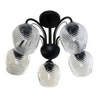 Светильник ЭЛЕТЕХ Берта 151 черный муар (Плафон 8270) НСБ 01-5x60-132 Е27 ИУ 1005404647