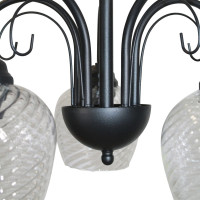 Светильник ЭЛЕТЕХ Берта 151 черный муар (Плафон 8270) НСБ 01-5x60-132 Е27 ИУ 1005404647