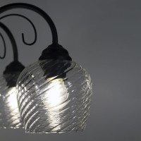 Светильник ЭЛЕТЕХ Берта 151 черный муар (Плафон 8270) НСБ 01-5x60-132 Е27 ИУ 1005404647