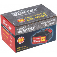 Аккумулятор CBL 1840-1 ALL1 18 В, 4 А*ч, Li-Ion WORTEX 0329187