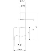 Адаптер R-16/20*32 REXFABER RA001340