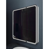 Зеркало-шкаф с подсветкой Art&Max VERONA левый AM-Ver-800-800-2D-L-DS-F