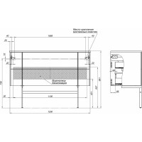 Тумба ALLEN BRAU REALITY 121 рapyrus white matt 00274408 1.32008.PWM