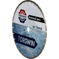 Диск алмазный TORGWIN отрезной сегмент по бетону и камню 400х25.4/10х3.8мм. Сold press Standard T561628