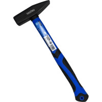 Слесарный молоток vertextools 600 г, фибергласовая обрезиненная рукоятка 10-20-600