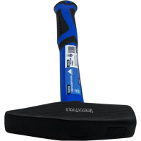 Слесарный молоток vertextools 600 г, фибергласовая обрезиненная рукоятка 10-20-600