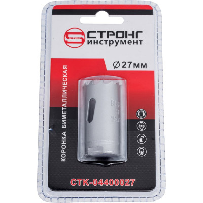 Коронка по металлу СТК-044 27 мм, Bimetal Strong стк-04400027