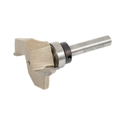 Фреза кромочная калевочная с верхним подшипником стф-2307 50х18 мм, R12 мм, хв-к 8 мм Strong стф-23070050