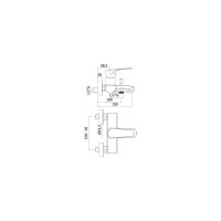 Смеситель для ванны Paffoni без душевого набора, хром Lime LM022CR 00246478