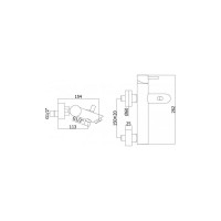 Смеситель для ванны Paffoni LIGHT LIG022BO без душевого набора, белый матовый 262984 00262984