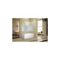 Шторка для ванны Aquanet AE10-B-150H150U-CP Practic 1500 мм, хром, полоска, 6 мм 00243611