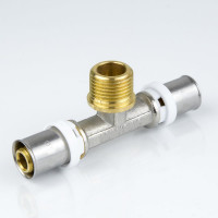 Тройник Aquasfera МП пресс, латунь Дн26х1х26 НР 8012-06 027-8865