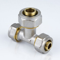 Переходной тройник Aquasfera МП обжимной, латунь Дн26х16х26 7012-05 027-8763