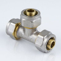 Тройник Aquasfera МП обжимной, латунь Дн16 7011-01 027-9014