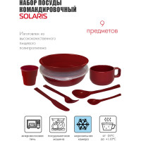 Командировочный набор посуды SOLARIS на 1 персону S1103