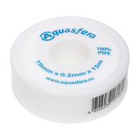 Лента Aquasfera ФУМ катушка 19мм х 0,2мм х 15м PTFE вода 6020 6020-04 008-0548