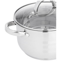 Кастрюля VETTA Фултон 22x12.5 см, 4.0 л, со стеклянной крышкой 822-114