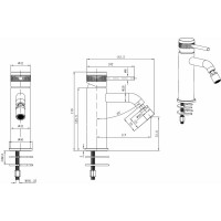 Cмеситель для биде ALLEN BRAU PRIORITY Kerox 3.0 излив 122 мм, хром 5.31A04-00 00296336
