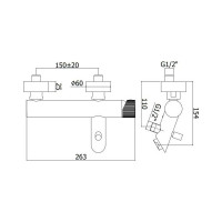 Смеситель для ванны Paffoni короткий излив, без душ набора, хром JO022CR 00285612
