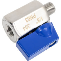 Шаровый кран мини TITAN LOCK НР-ВР, резьба BSP 1/8", нерж. 304, TLMBV1/8FM