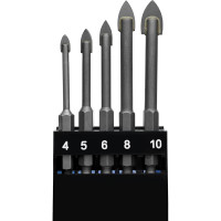 Набор сверл по стеклу 5 шт vertextools 0088-5