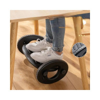 Подставка для ног ZDK Homium Proffi цвет черный, полукруг footrest03