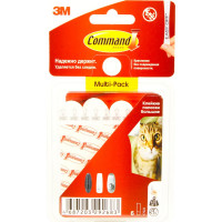 Клейкие полоски COMMAND белые, большие, 6 шт. 17023