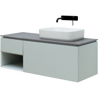 Тумба ALLEN BRAU 1.21008.PWM INFINITY 120 R 1+1, рapyrus white matt 274270 00274270