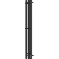 Электрический полотенцесушитель Point гермес п3 120x1200 диммер справа, черный PN13822B