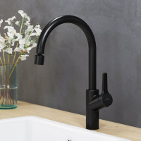 Смеситель для кухни Damixa Eclipse с двухрежимным регулируемым аэратором, черный 310722300