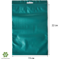 Пакет с замком Zip-Lock PACK INNOVATION 15x22см 60мкм подвес зеленый 500шт IP0CG152260-5