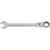 Трещоточный ключ с шарниром Strong удлиненный, Cr-V, 19x250 мм стп-98719250