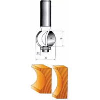 Фреза стф-1016 25x28.6 мм, R20 мм, хв-к 8 мм Strong стф-10160028