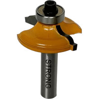 Фреза кромочная фигурная с нижним подшипником стф-2106 40х10 мм, R6 мм, хв-к 8 мм Strong стф-21060010