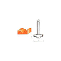 Фреза пазовая фасонная стф-2157 50х14 мм, R30 мм, хв-к 8 мм Strong стф-21570050