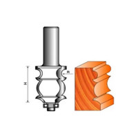 Фреза кромочная фигурная с нижним подшипником СТФ-2038 25х35х8 мм, R 4 мм Strong стф-20380025