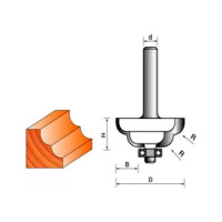 Фреза кромочная калевочная с нижним подшипником СТФ-2010 45х18х8 мм, R 8 мм Strong стф-20100045