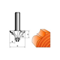 Фреза кромочная фигурная с нижним подшипником СТФ-2022 36х15х8 мм, R 3х8 мм Strong стф-20220036