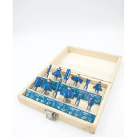 Набор твердосплавных фрез по дереву 12L 12 шт Strong стф-8321