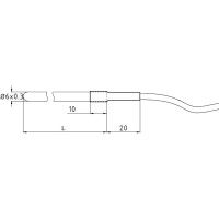 Датчик температуры канальный КЭАЗ OptiSensor HTF50-PT1000-PVC-2 284695