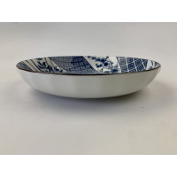 Тарелка Homium Japanese Collection, Очарование, цвет белый/синий, D20см platejcnew24wblue
