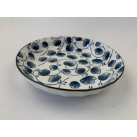 Тарелка Homium Japanese Collection, Очарование, цвет белый/синий, D20см platejcnew28wblue