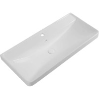 Раковина керамическая накладная Aquanet Ирис 1010х475х205 мм 00323884