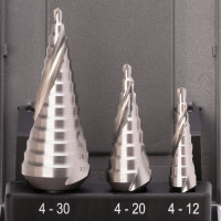 Набор ступенчатых сверл HSS-G (3 шт; 4-12/4-20/4-30 мм) RUKO 101026RO