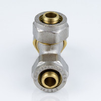 Тройник Aquasfera МП обжимной, латунь Дн16 7011-01 027-9014