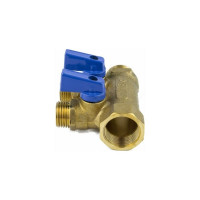 Коллектор Aquasfera латунь, шаровой кран, синий, 3/4", 3 выхода, 1/2", 35 мм 9025-02 027-8991